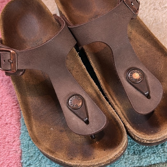 BIRKENSTOCK GIZEH KIDS BIRKO-FLOR Sandals -Mocha - Picture 11 of 17